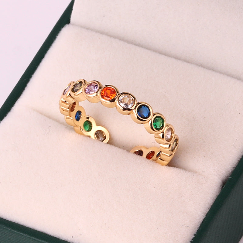 Kimberly Rainbow CZ Rings