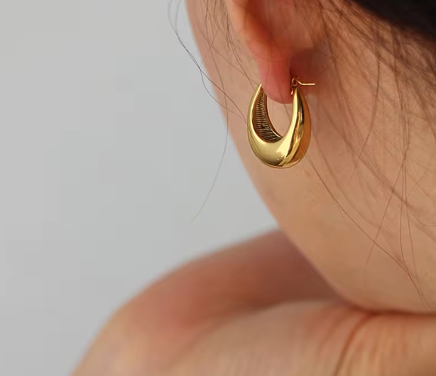 NJ Gold Hoop Earrings